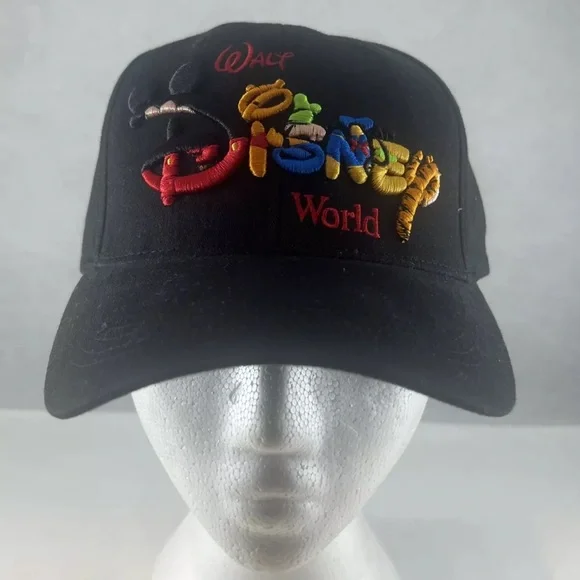 Walt Disney World Embroidered Black Adjustable Hat Cap. - Picture 1 of 6